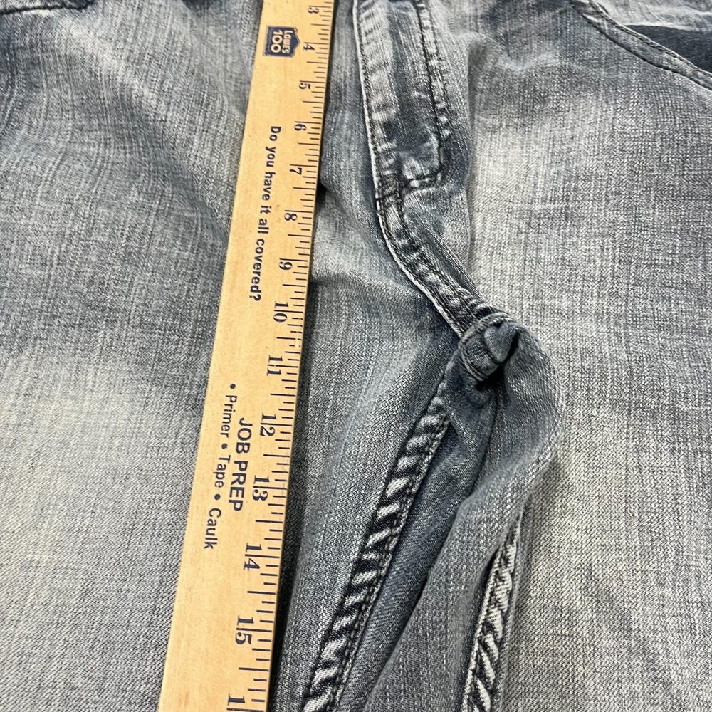Flypaper Jeans Mens 40x29 Blue Pants Denim Boot Cut Grunge Y2K Buckle Tag 38x30 - Picture 12 of 14